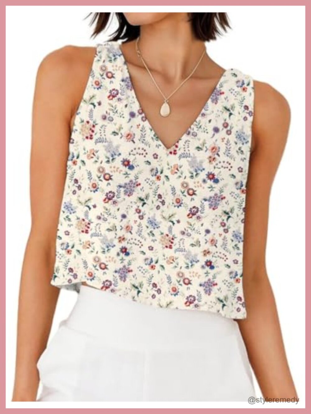 Linen Crop Tank Top V Neck Sleeveless Spring Summer Casual Beach Shirt